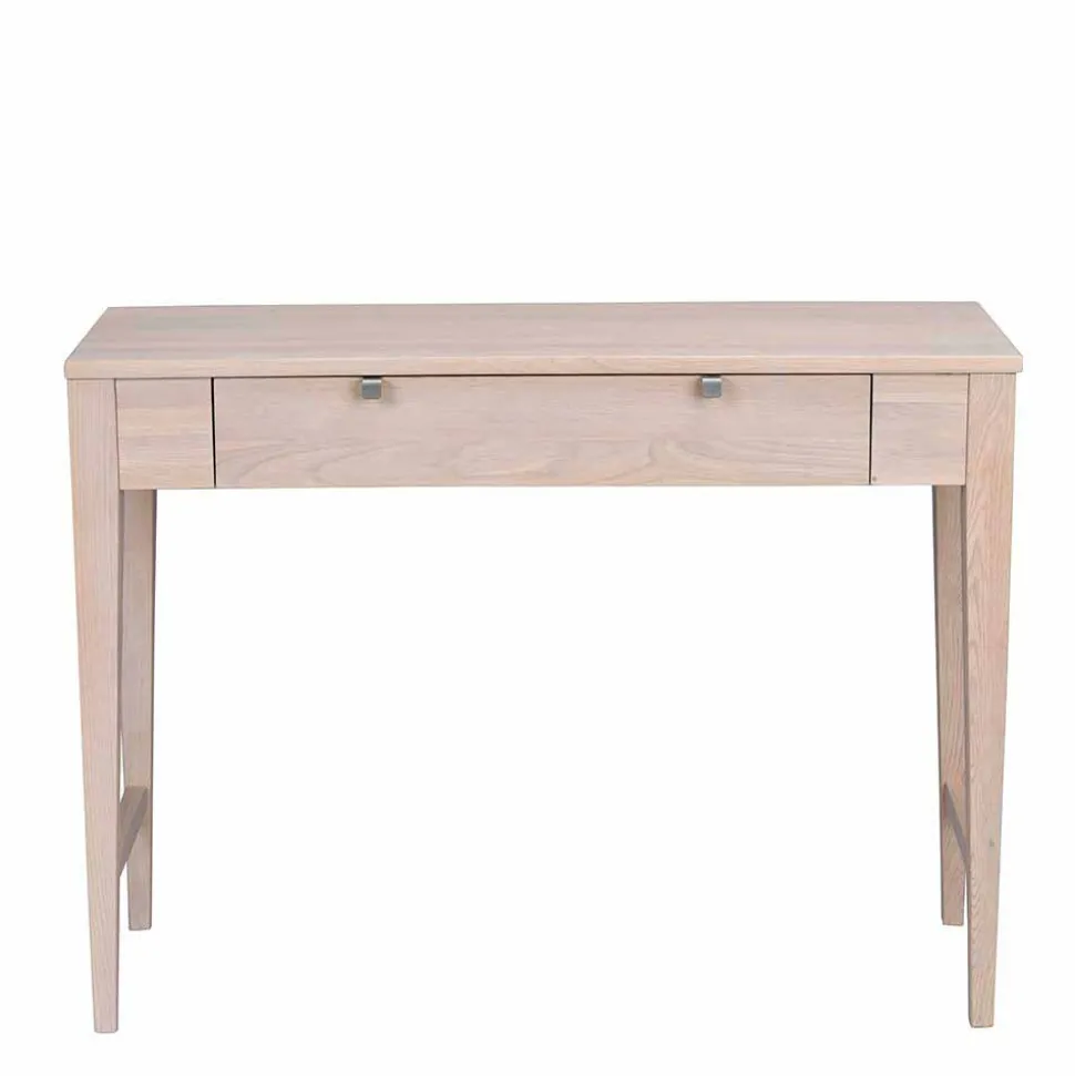 100x40 cm Konsolentisch in Eiche White Wash - Vaxos