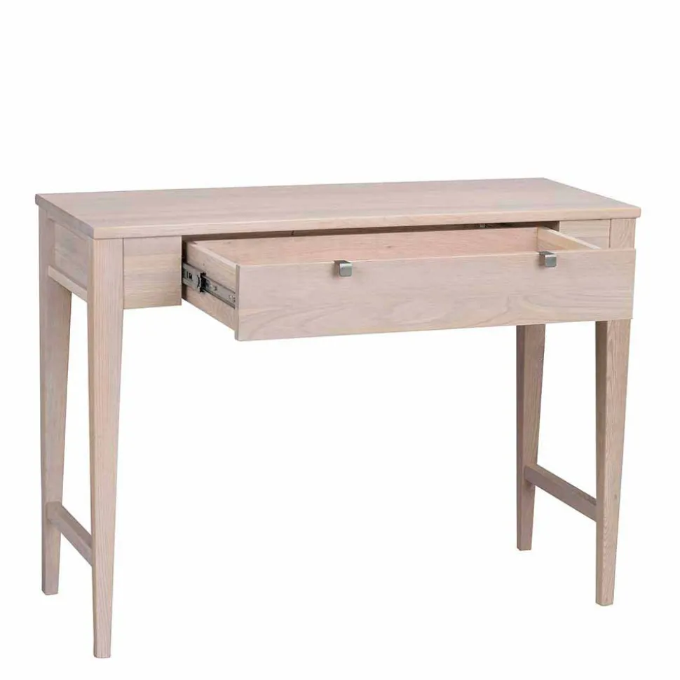 100x40 cm Konsolentisch in Eiche White Wash - Vaxos