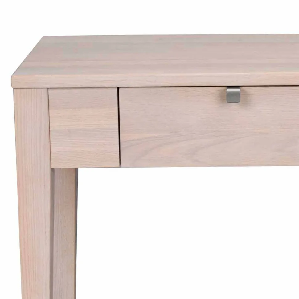 100x40 cm Konsolentisch in Eiche White Wash - Vaxos