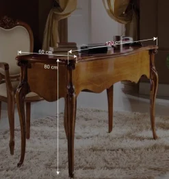 120x60 cm Schreibtisch im Italienischen Stil - Carlenna