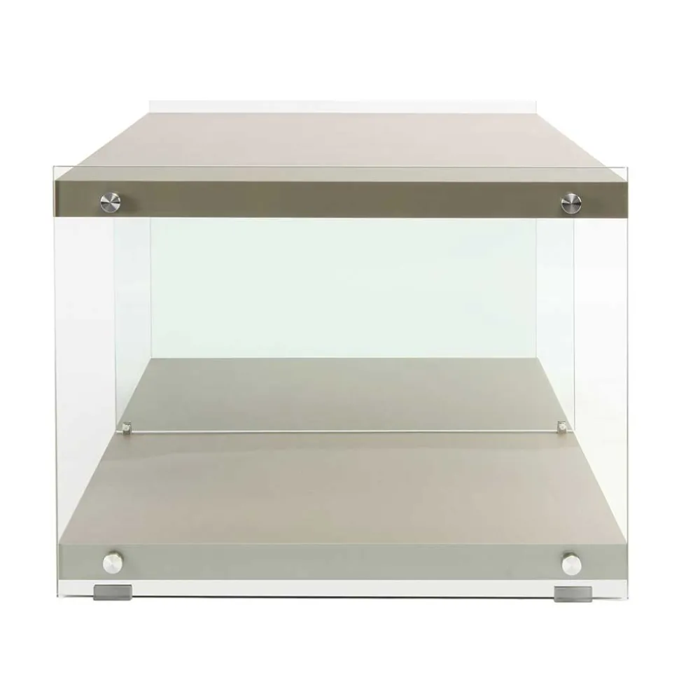 120x60 cm TV Tisch mit Glas Wangen - Culagan