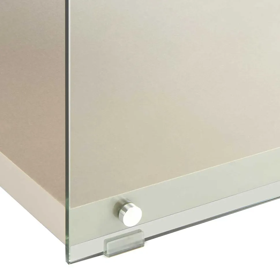 120x60 cm TV Tisch mit Glas Wangen - Culagan