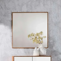 72x72 cm Wandspiegel mit dünnem Rahmen - Mandrey