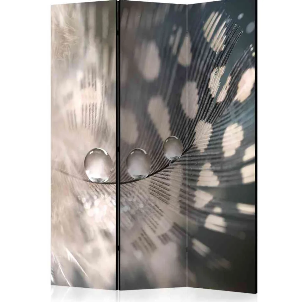 135x172 Deko Raumteiler Feder & Tropfen - Rosinna