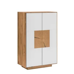 72x112 Design Schuhschrank in Wildeiche & Weiß - Mandrey