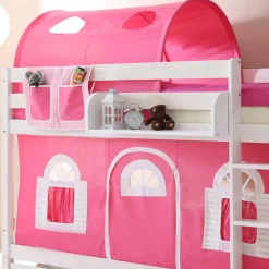 90x200 Doppelhochbett in Weiß lackiert - Lontrain