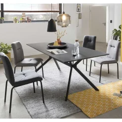 180x90 Esstisch & vier Stühle - Pena (fünfteilig)