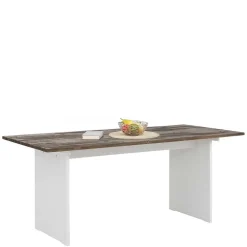 180x90 Esstisch mit Wangengestell zweifarbig - Chihu