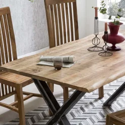 160x85 Esszimmertisch aus Mangoholz - Bastiono