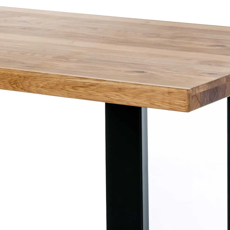 200x100 Esszimmertisch mit U-Gestell Schwarz - Arello