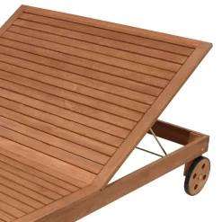 120x200 Gartenliege aus Eukalyptusholz - Ebruar