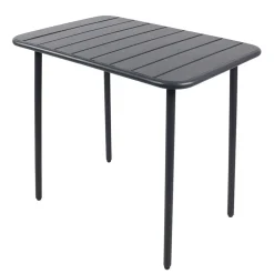 80x55 Gartentisch & Klappstühle Set - Xenata (dreiteilig)