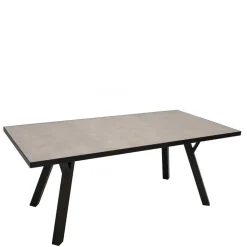 180x90 Gartentisch in Hellgrau & Dunkelgrau - Vojeco