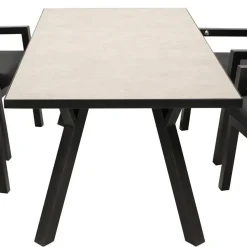 180x90 Gartentisch in Hellgrau & Dunkelgrau - Vojeco