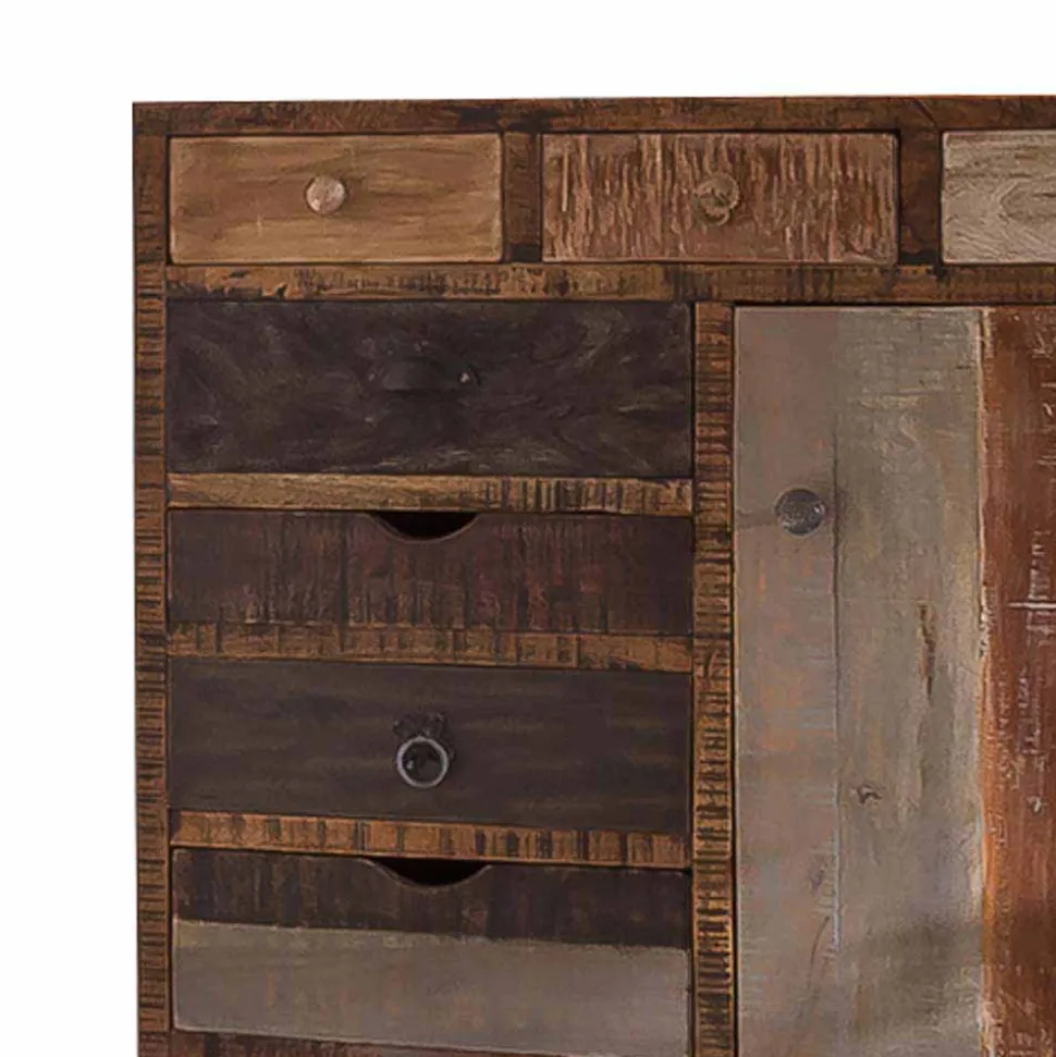 90x120 Highboard mit 11 Schubladen - Bahiro