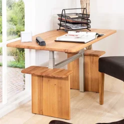 120x70 Kernbuche Funktionstisch höhenverstellbar - Estaguma