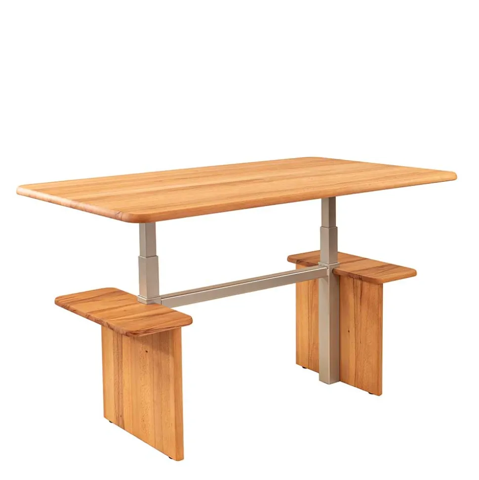 120x70 Kernbuche Funktionstisch höhenverstellbar - Estaguma