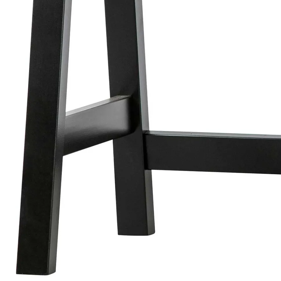 140x62 Kiefernholz Schreibtisch in Schwarz - Ilvessino