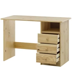 110x54 Kleiner Schreibtisch aus Kiefer Massivholz - Bibulath