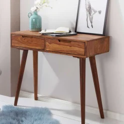 90x36 Mid Century Konsolentisch aus Holz - Cizio