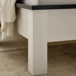 140x200 Modern Country Bett & Schrank - Tramos (vierteilig)