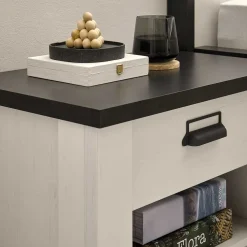 140x200 Modern Country Bett & Schrank - Tramos (vierteilig)