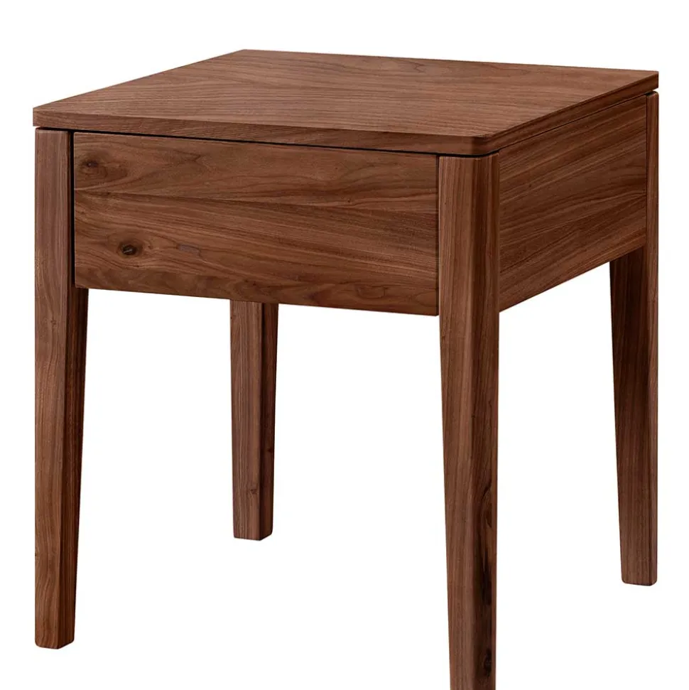 140x200 Nussbaum Bett modern - Dattilo