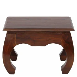60x60 oder 110x60 Opiumtisch aus Akazie Braun - Gorges