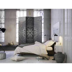 135x172 Paravent in Blau & Silbergrau - Drown