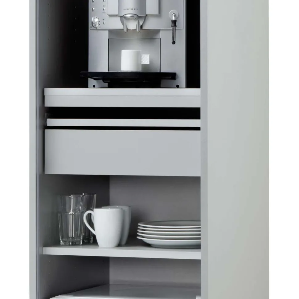 50x202 Rollladen Schrank in Weiß - Asta