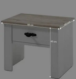 180x200 Schlafzimmer Möbel komplett - Nedita I (vierteilig)