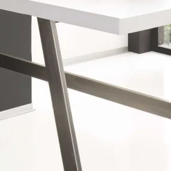 140x60 Schreibtisch in Weiß lackiert - Abelka