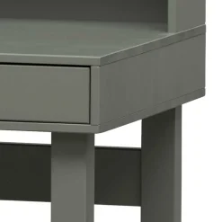 122x58 Schreibtisch mit Aufsatz in Graugrün - Daraon