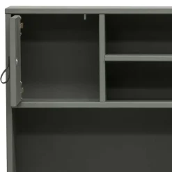 122x58 Schreibtisch mit Aufsatz in Graugrün - Daraon