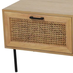 110x59 Skandi Couchtisch mit Wiener Geflecht - Esholda