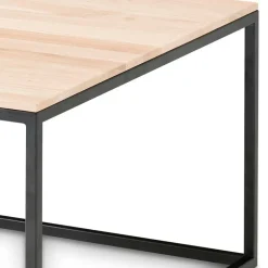 70x70 Sofa Wohnzimmertisch in Eiche Hell - Levirenas