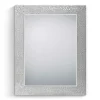 55x70 Spiegel mit breitem Rahmen in Silber - Tunapuna