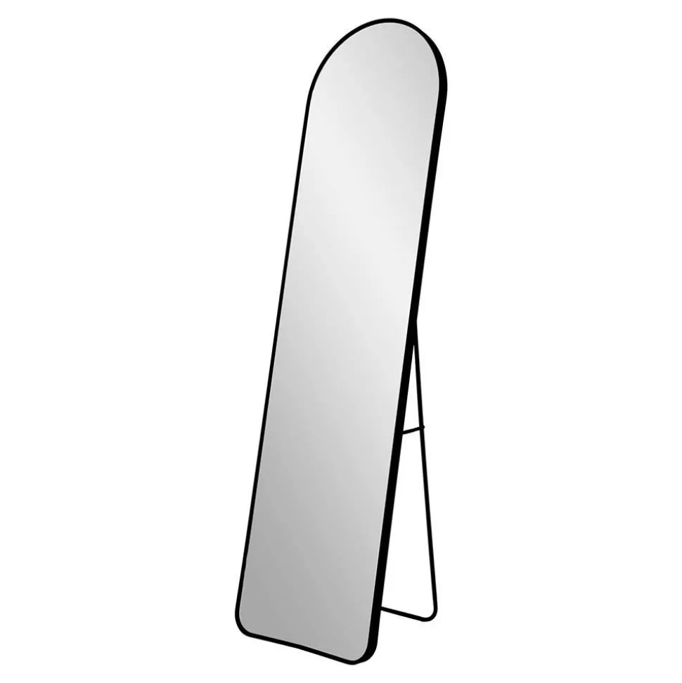 40x150 Standspiegel halbrund in Schwarz - Ennyano
