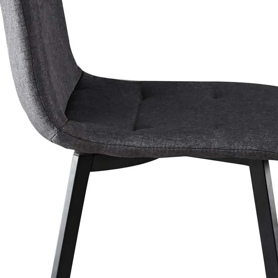 160x90 Tisch mit X-Füßen & Stühle - Zandras (fünfteilig)