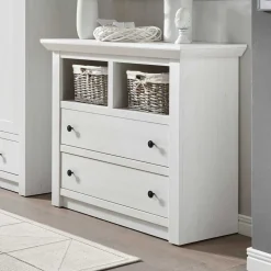 104x90 Touchwood Kommode mit 2 Schubladen - Chelles