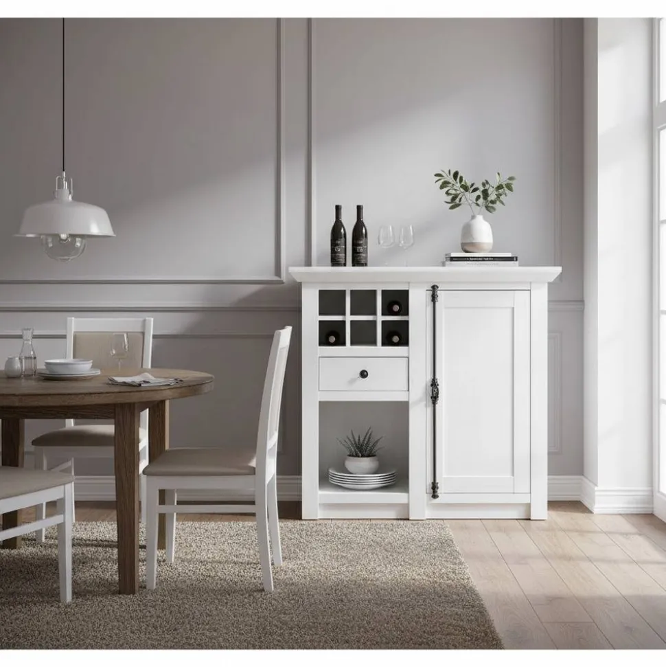 105x100 Touchwood Schrank in Weiß - Chelles