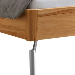 140x200 Wildbuche Bett mit Metallfüßen - Ethina