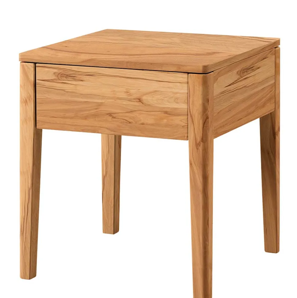 140x200 Wildbuche Bett mit Metallfüßen - Ethina