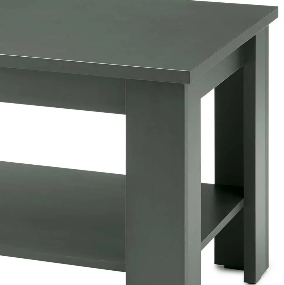 120x60 Wohnzimmertisch in Dunkelgrün - Niestov