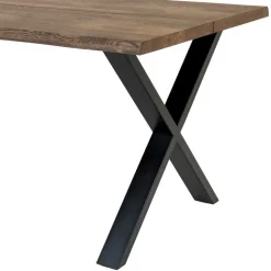 140x95 X-Fuß Esstisch & 4 Stühle - Turino (fünfteilig)