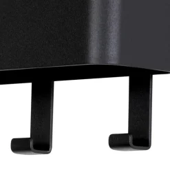 27x12cm Hakenleiste aus schwarzem Stahl - Halgato