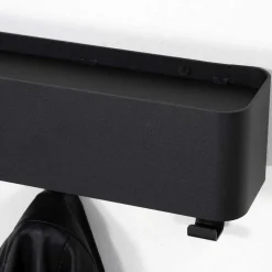 27x12cm Hakenleiste aus schwarzem Stahl - Halgato