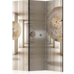 135x172cm Paravent aus Leinwand & Holz - Jesafina