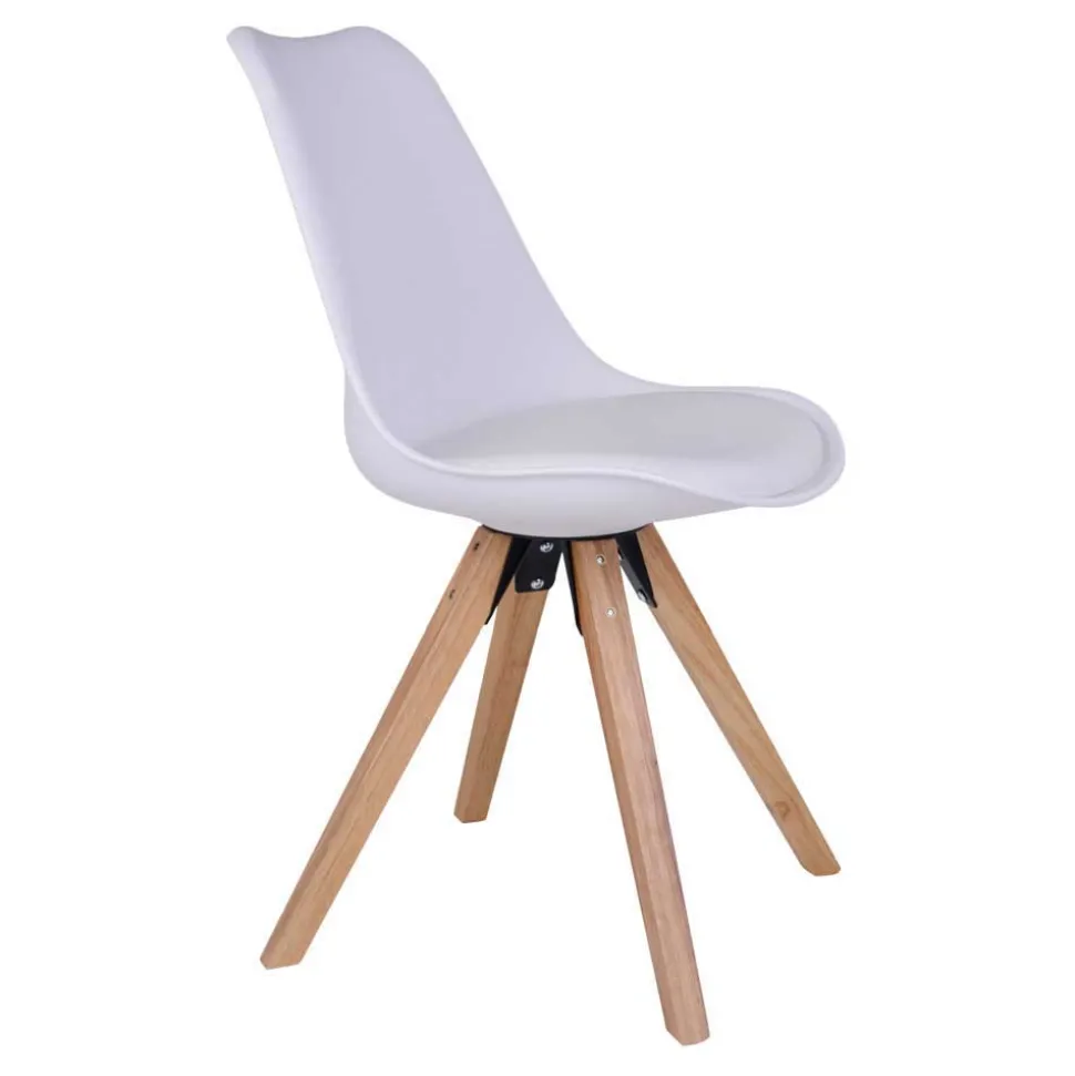 X-Fuß Esstisch & Schalenstühle - Flumicina (fünfteilig)