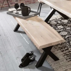 X-Fuß Esstisch & Sitzbank - Tilveta (zweiteilig)